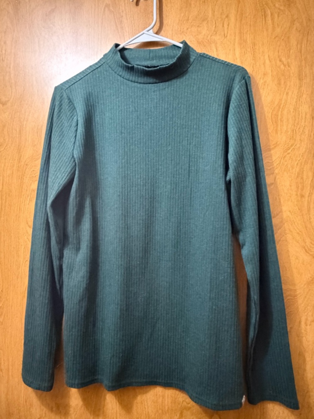 Duluth Women’s Layering Rib Mockneck Long Sleeve Shirt- Dark Green